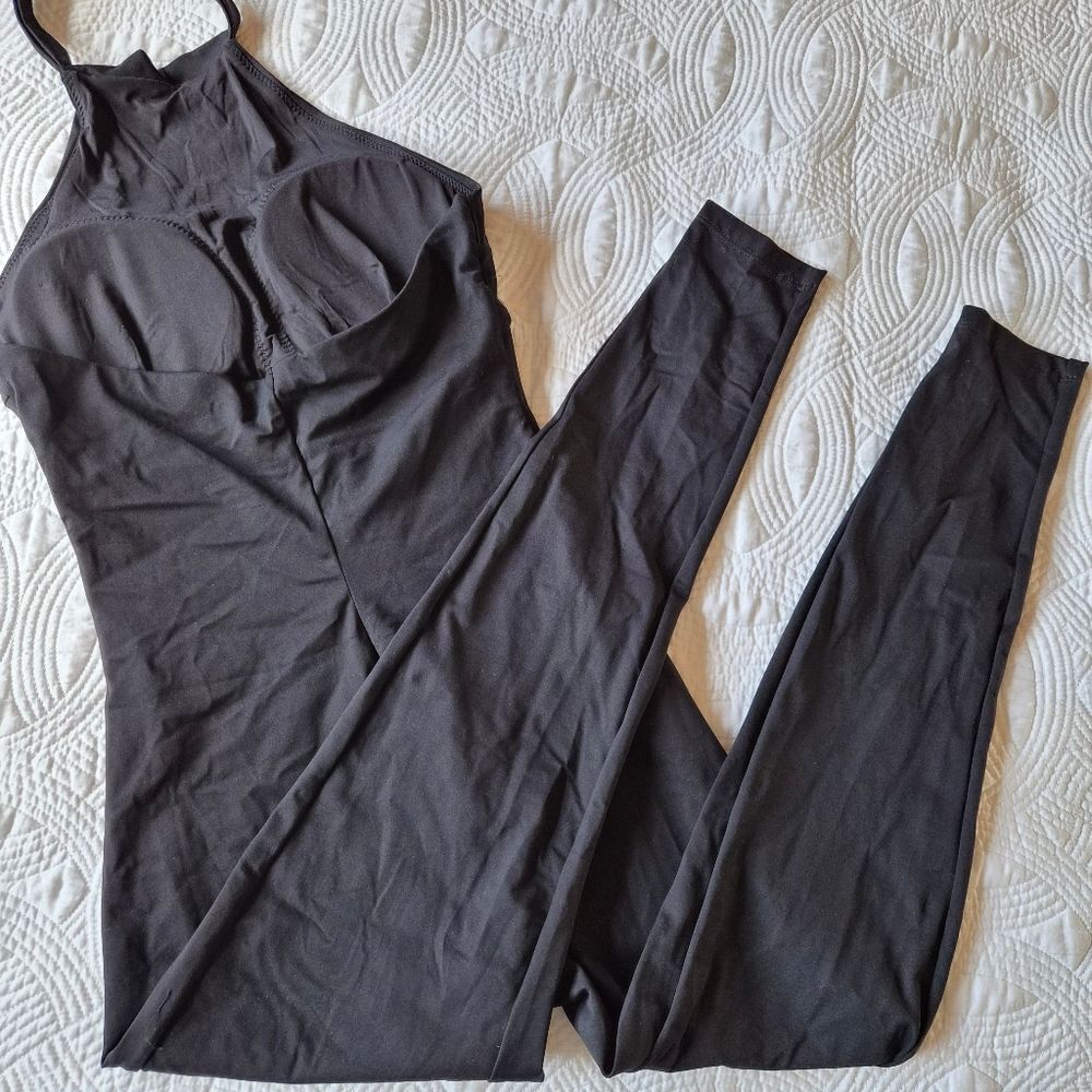 NWT Popilush Shapewear Body-Sculpting Halter Neck Jumpsuit Medium Black - Picture 10 of 16